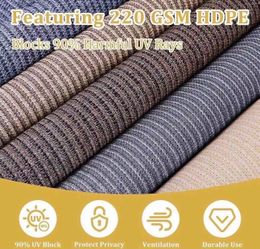 VICLLAX Outdoor Roller Shade 6' W×6' L, Patio Cordless Roller Blinds, Exterior Roll Up Shade with Spliced Design for Patio Porch Gazebo, Wheat