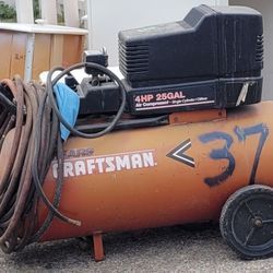 4 horsepower 25 gallon Sears Craftsman compressor