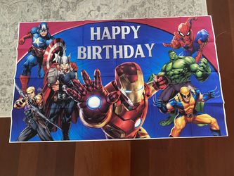 Superhero Birthday Banner