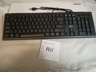 Rii RK907 Wired USB Keyboard