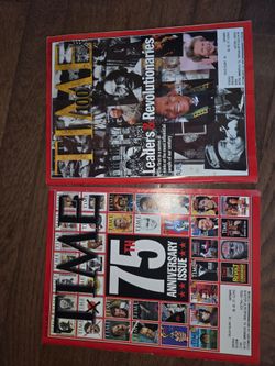 Vintage Anniversary Time Magazines (2 of them)
