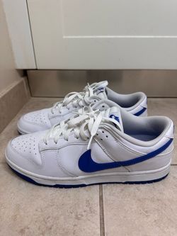 Nike Dunk Low White Hyper Royal Blue – Men’s Size 11