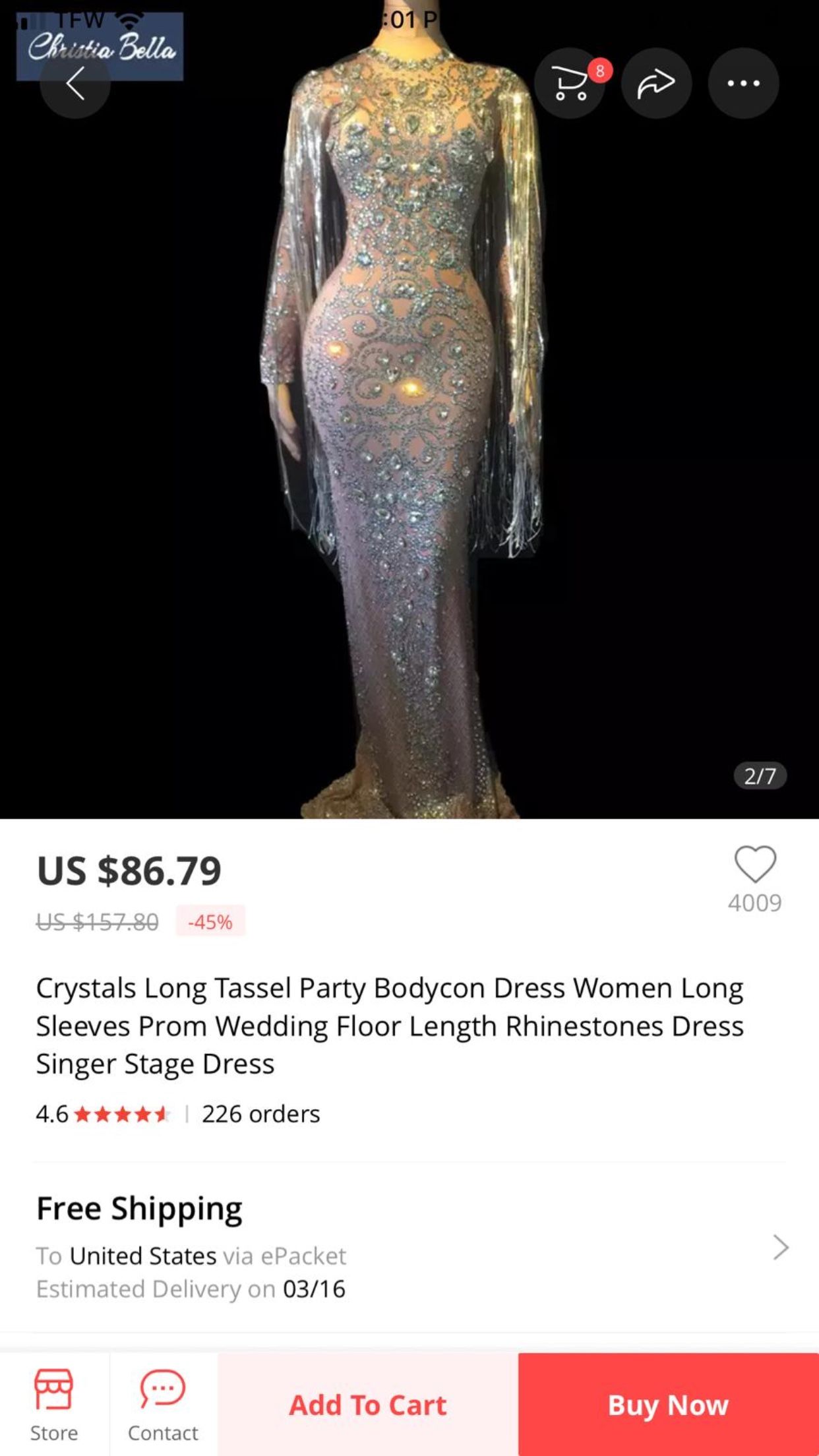 Crystal Prom Dress 