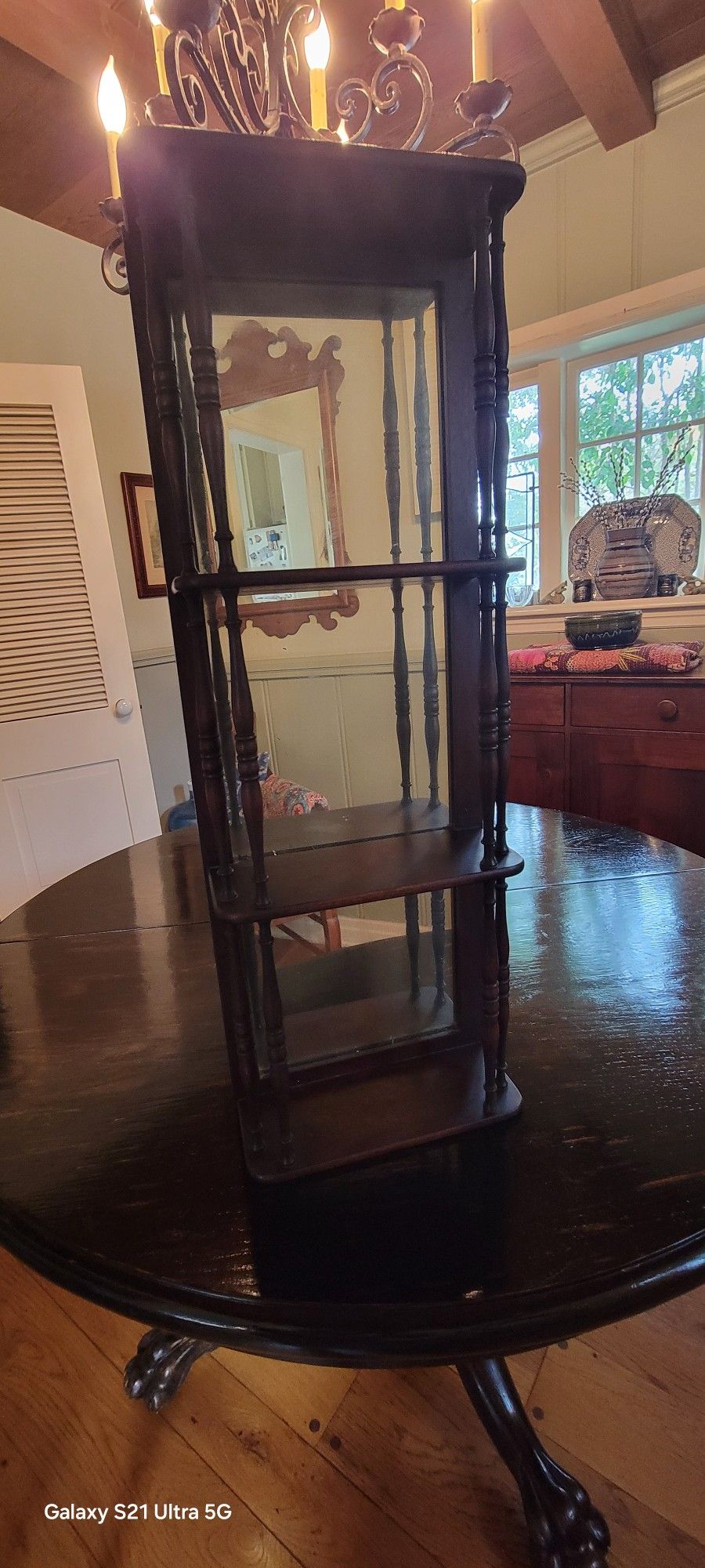 Beautiful Antique Display Cabinet with Shelves