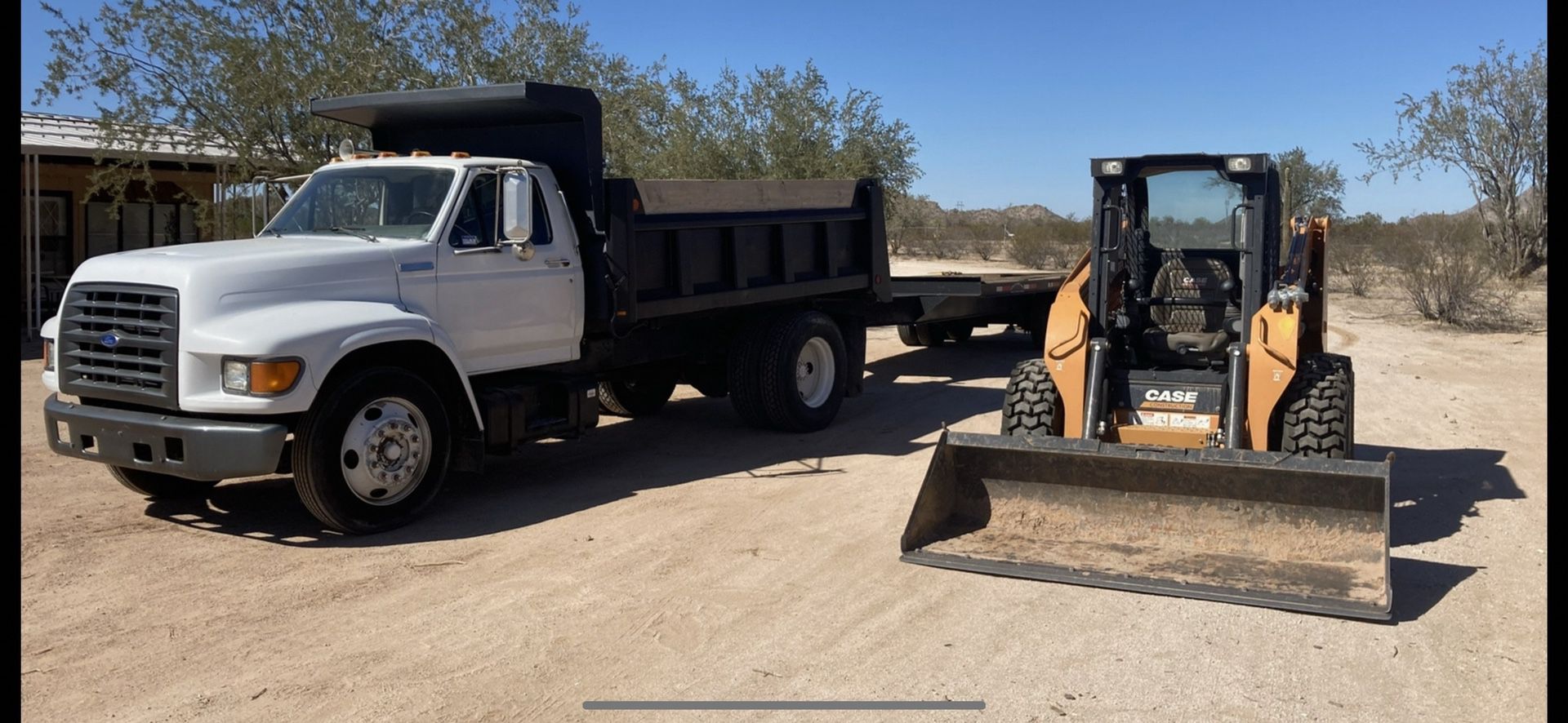 Bobcat/skidsteer/dump trailer/dirt work 