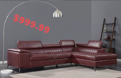 Maroon sectional