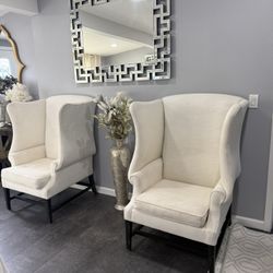 Elegant Tall Armchair 