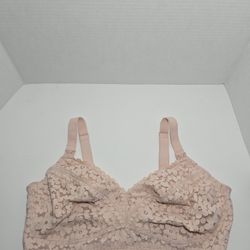 Momanda Nursing Bra Womens 38C Pink Lace Unpadded