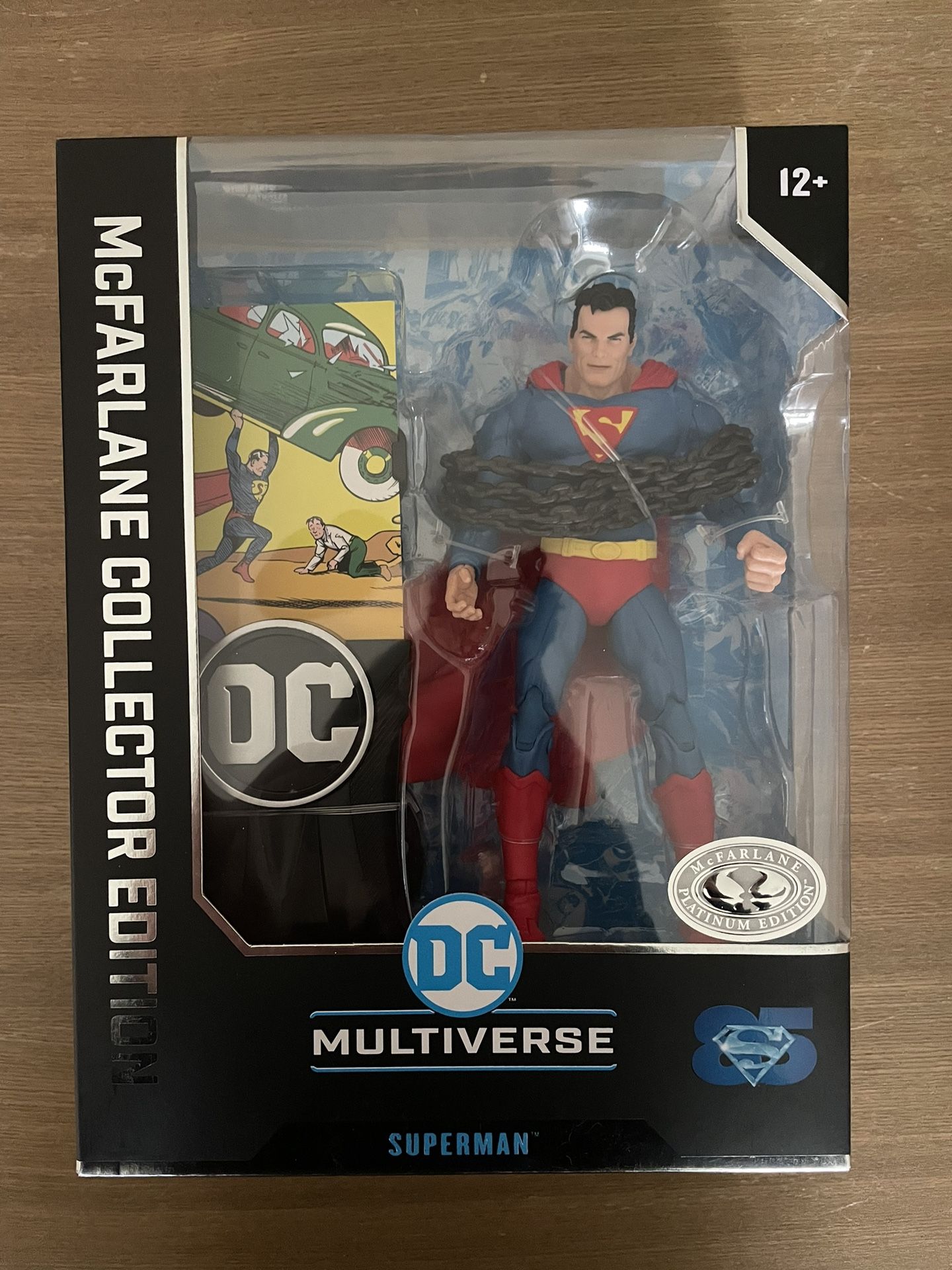 McFarlane Collector Edition Action DC Comics Superman PLATINUM CHASE Multiverse