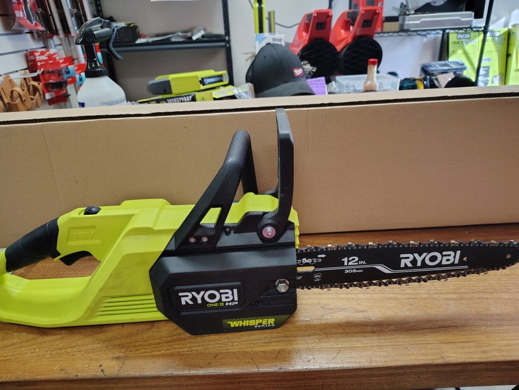 Ryobi 18v Chainsaw Tool Only 12 In Used But Works Good
