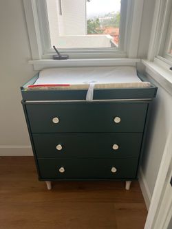 Babyletto changing table dresser hunter green