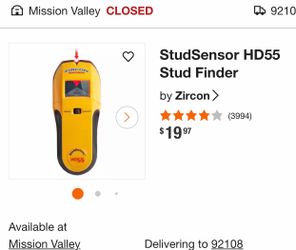 Zircon StudSensor HD55 (detector de vigas)