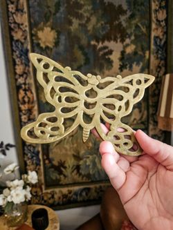 Brass Butterfly Trivet
