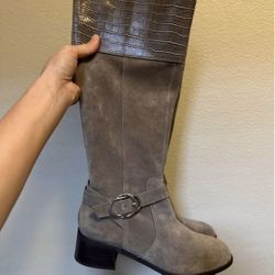 Elegant Marc Fisher Calfskin Leather Boots size 8,5