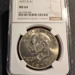 1977 D  NGC Eisenhower Dollar 