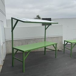 Green Outdoor Table