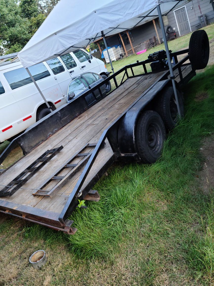 Dual axel car/utility trailer 👌 16fit