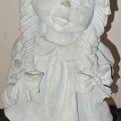 CONCRETE "Girl Holding A Flower" Statue ($40)
