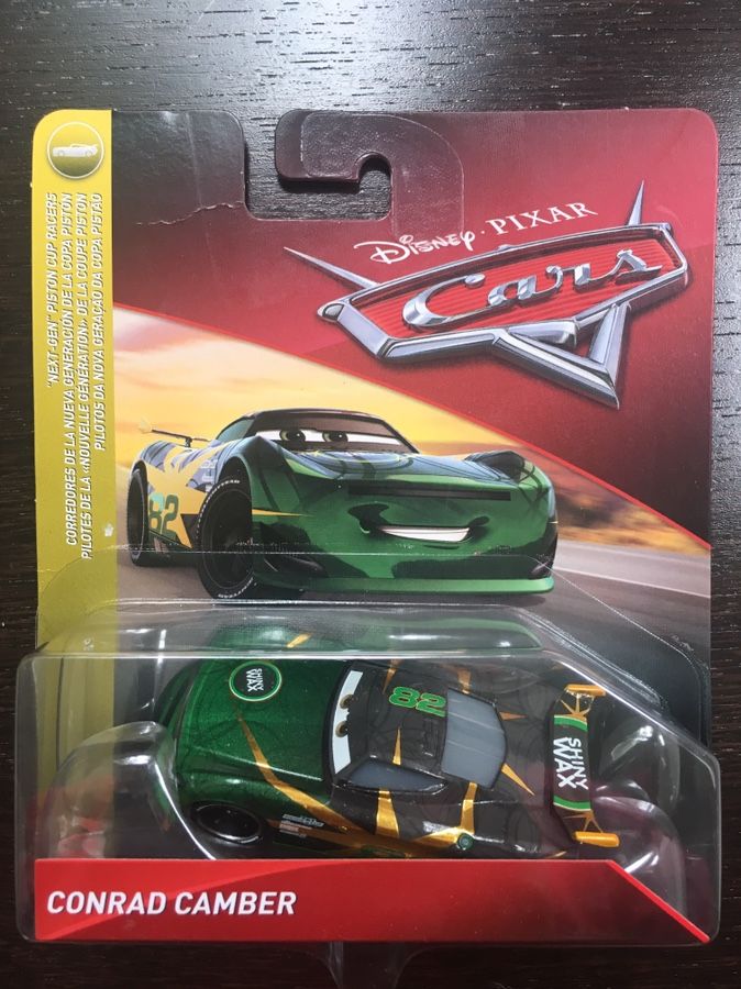 Disney Pixar Cars 3 Conrad Camber #82 Shiny Wax Race Car