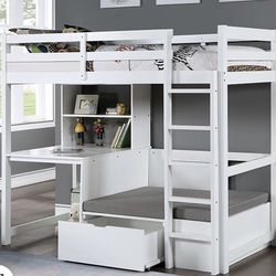 Loft Bed with Workstation