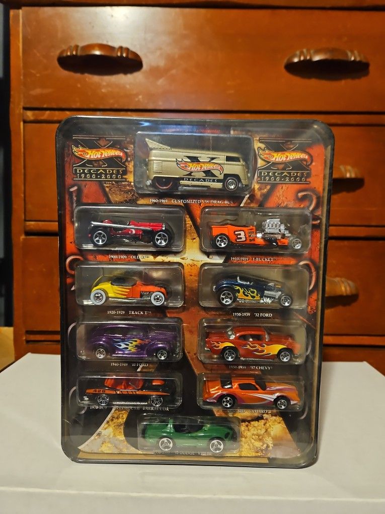 Hot Wheels Decades 10 Car Set