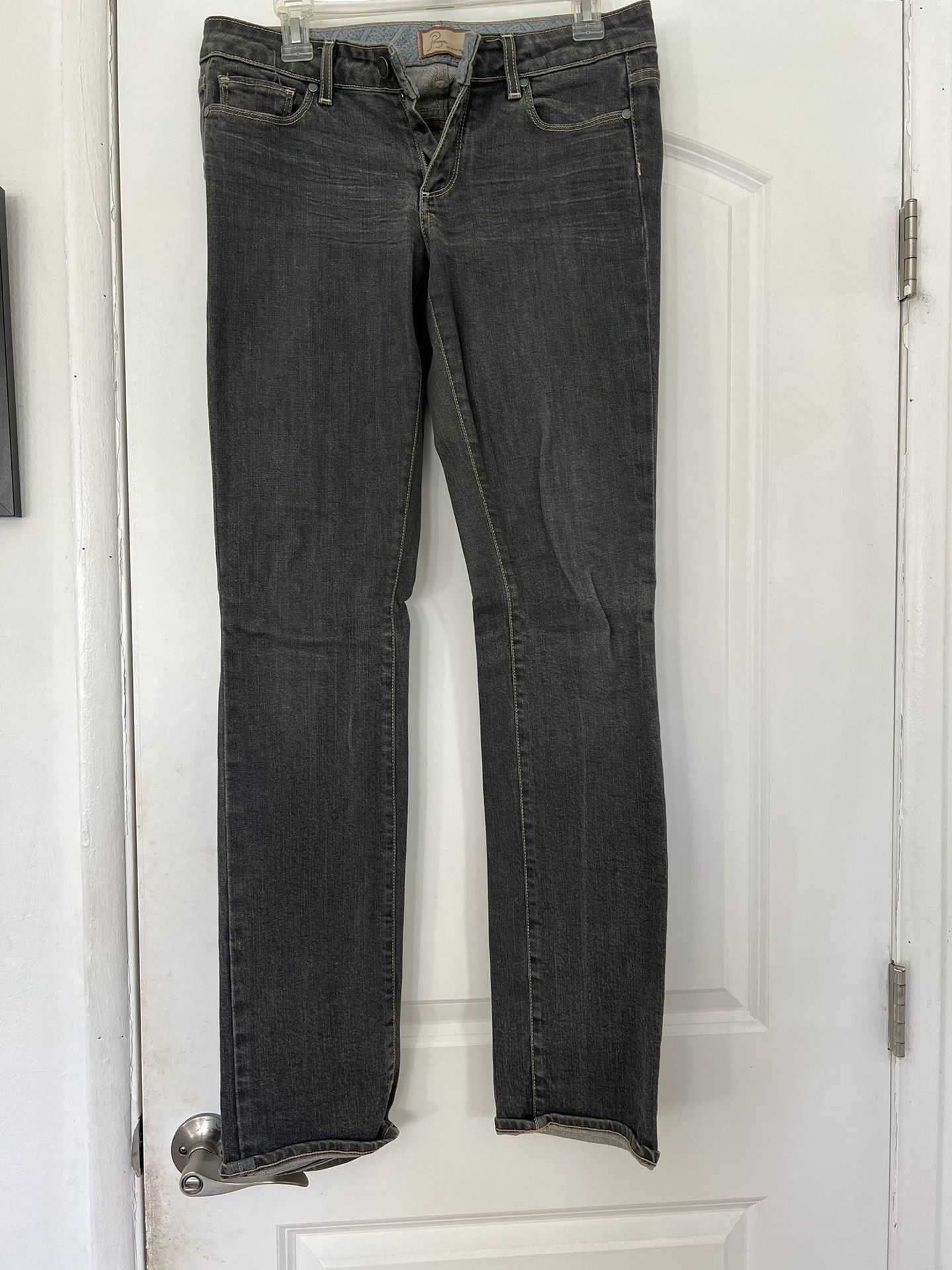 Low Rise Straight Paige Jeans