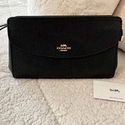Coach Flap Clutch Wristlet