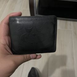 Black coach wallet