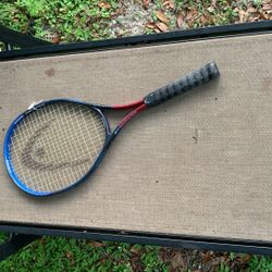 HEAD STANDARD TENNIS RACQUET w/ OVERSIZE CONSTANT BEAM Size 4-3/8" Firm Tension