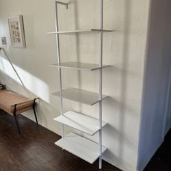 White Ladder Style Bookcase 