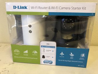 D-Link AC750 WiFi Router & WiFi Camera Starter Kit NEW