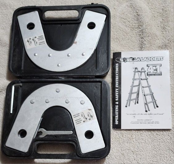 Gorilla Ladder Static Hinge Set For Scaffold Mode With Instructions for