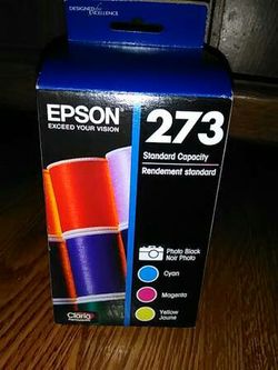 Epson Colored Ink #273 ~ 4 Ink Cartridges ~ Sealed, New!