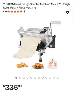 VEVOR Manual Dough Sheeter Machine