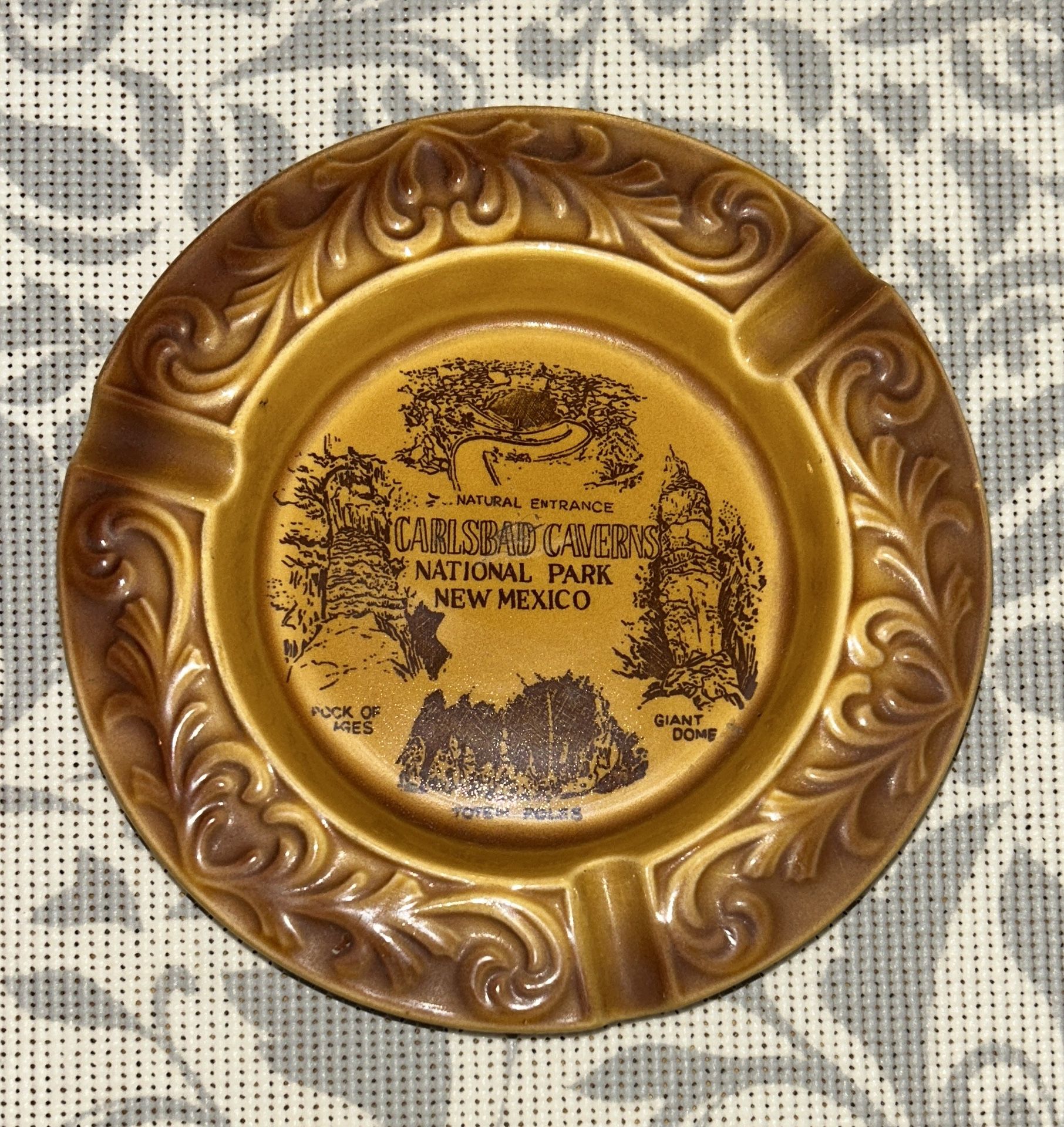 Vintage Carlsbad Caverns National Park New Mexico Ashtray 