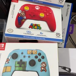 Super Mario Nintendo Controllers Wireless New 