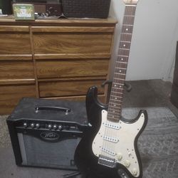 Electric Guitar with Amp