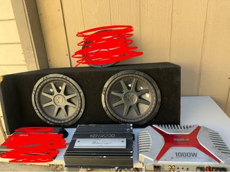 Lot Of Subwoofers And Amps Various Brands And Sizes, Kicker Sony Make offer for all or each one