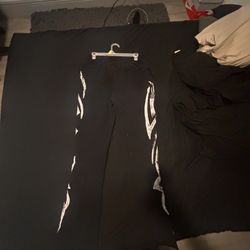 Black And White Stacked Pants