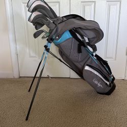 Golf clubs with stand bag 