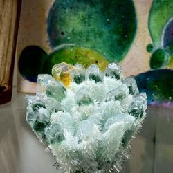 Green Phantom Crystal Cluster 