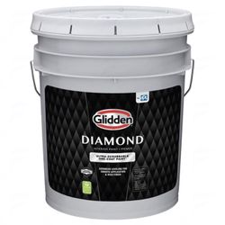 Glidden Diamond 5 Gallon Onyx Black / Black Interior Paint and Primer