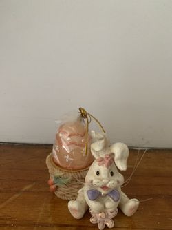 Bunny & Egg candle holder