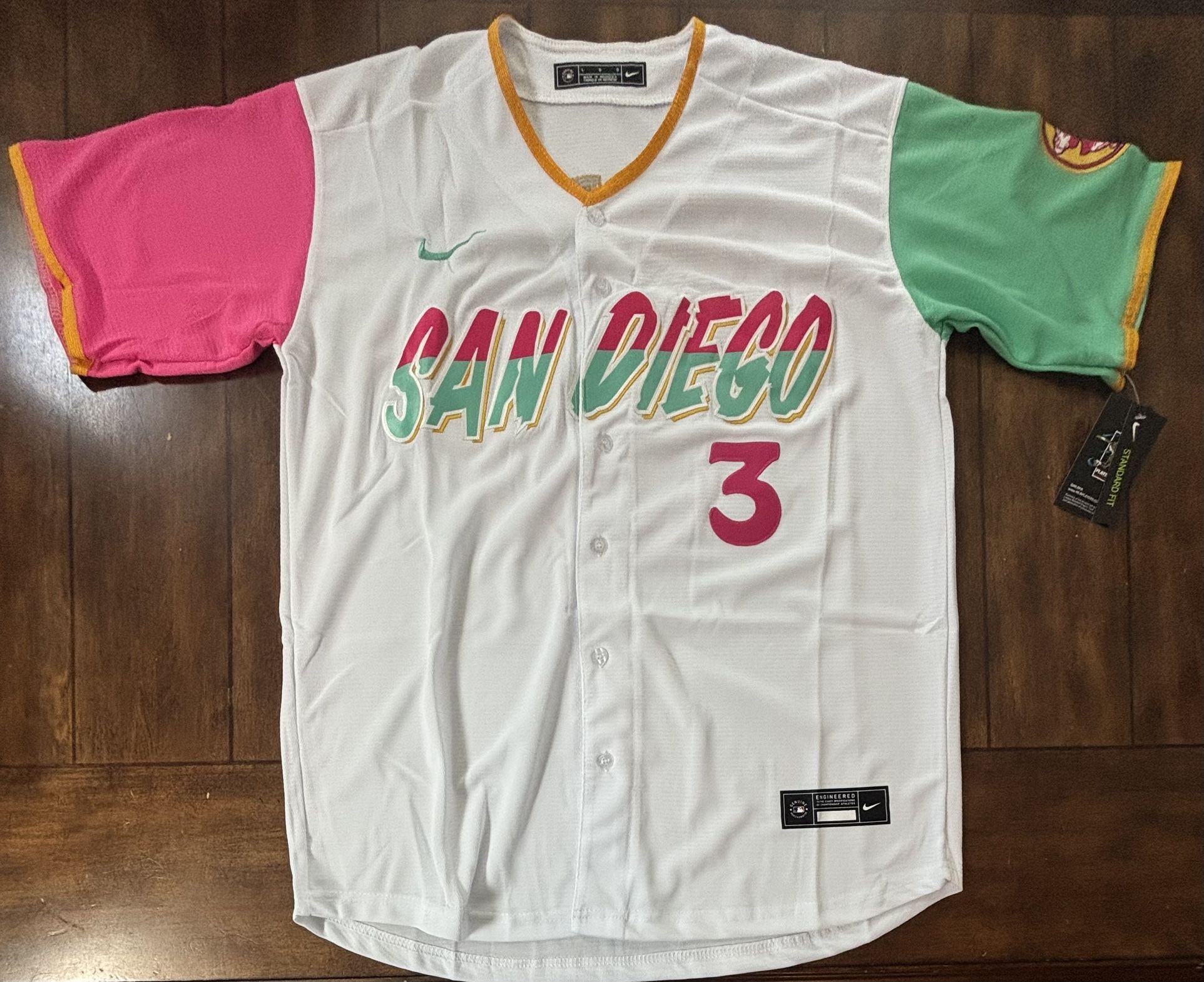 San Diego Padres Jackson Merrill White City Connect MLB Jersey Adult Large