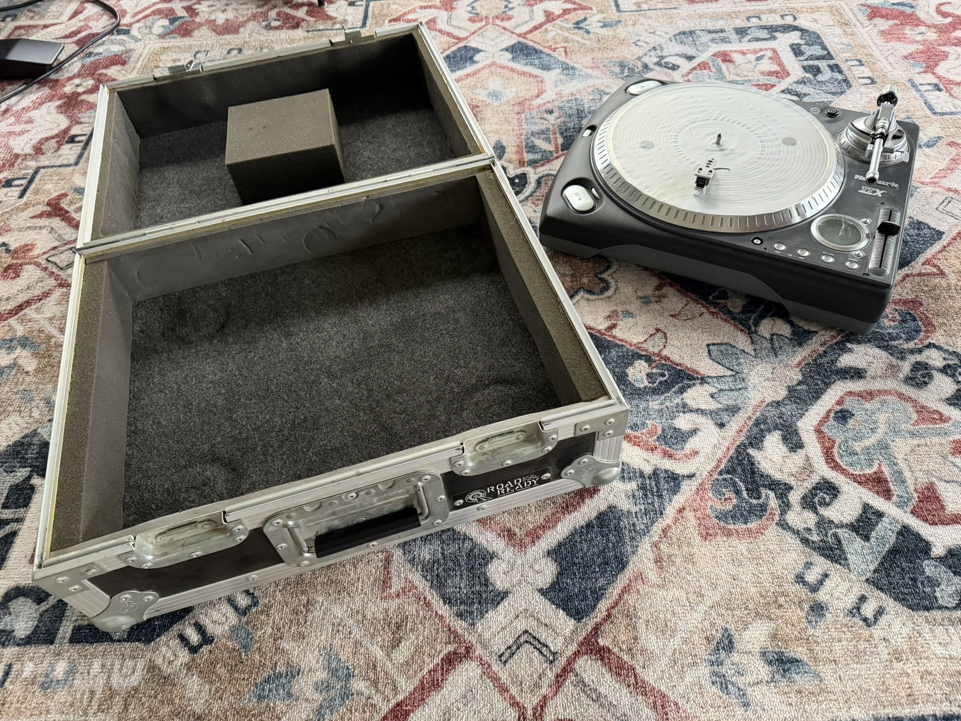 Numark TTX turntable, Shure M44-7 Cartridge and Road Ready Turntable Case