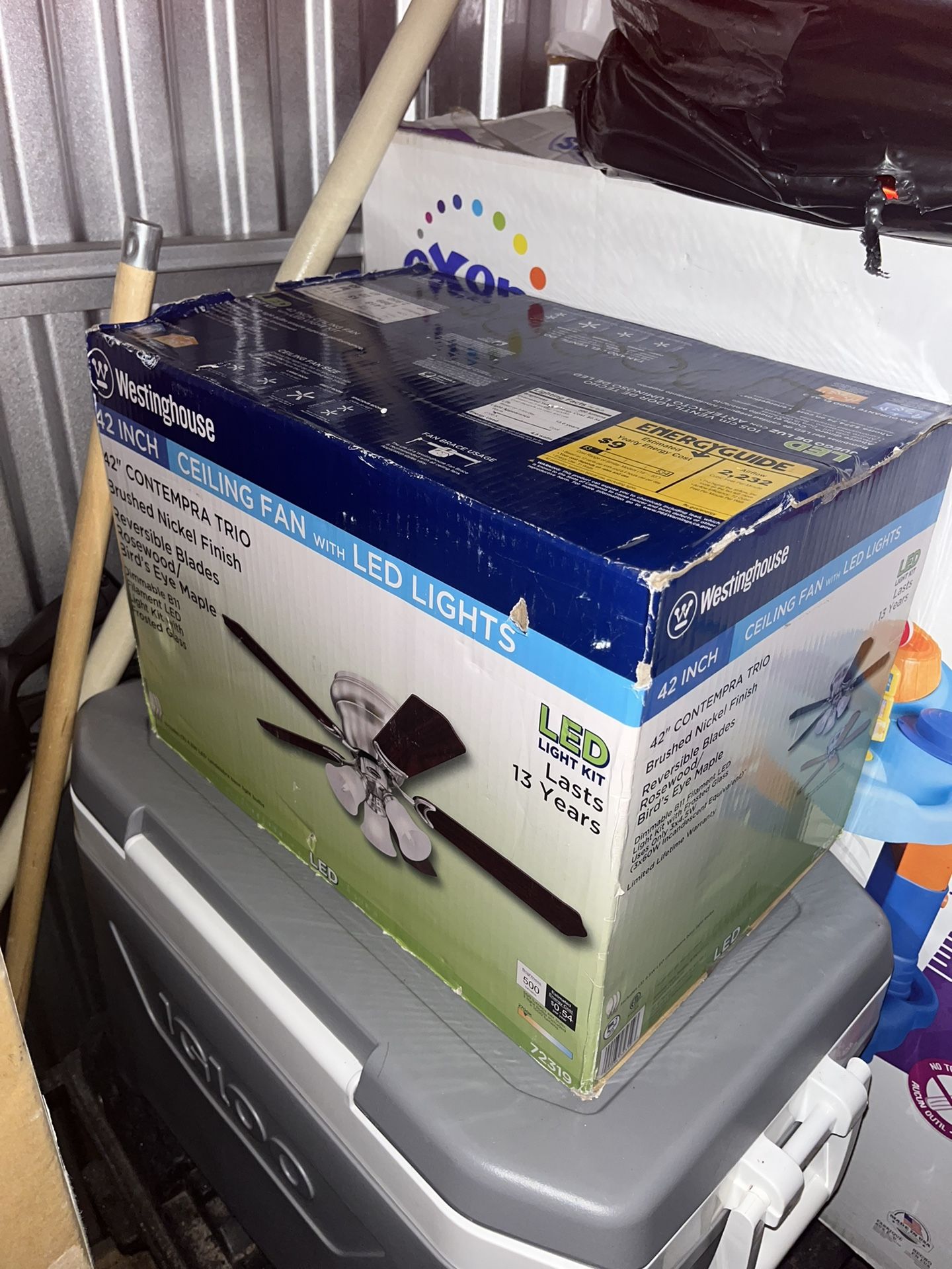 Ceiling Fan,bathroom Light,4 Bed Lights New