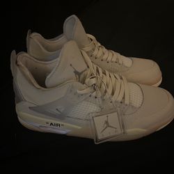 Jordan 4 Off White Sail 