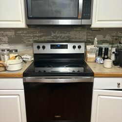 Whirlpool microwave and stove