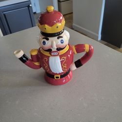 Nutcracker Ceramic Teapot