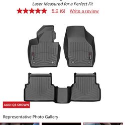 Weather Tech Audi Q3 Foot Liner and Trunk Liner 